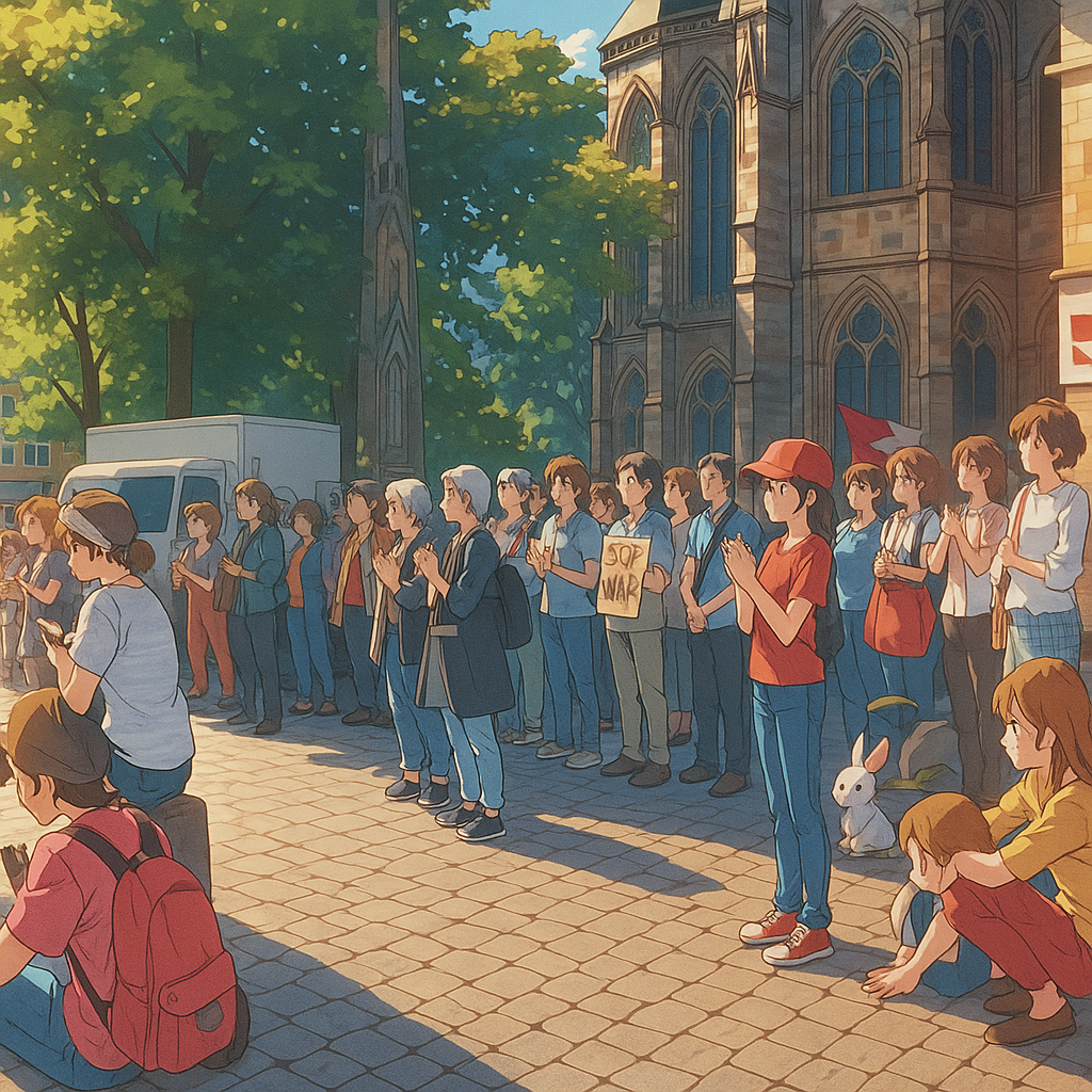 30.08.2025 Vor dem Dom in Aachen für Gaza 6